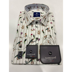 เสื้อเชิ๊ตผ้าฝ้ายแบบสลิมฟิตสำหรับผู้ชายเสื้อเชิ๊ตแขนยาวผ้าเทอร์กีย์ใส่สบายมีสไตล์ - Product Image 5