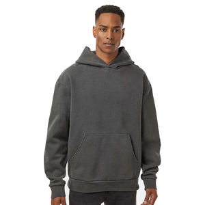 Sweats à capuche en coton 100% personnalisés de qualité supérieure pour hommes et femmes, polaire doux, chaud, streetwear d'hiver, poche respirante, vente en gros - Product Image 4