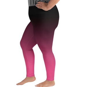 เลกกิ้งโยคะไซส์ใหญ่แบบไล่สี ผ้าสเตรชเอวสูง สีไล่ระดับ ช่วยพยุงรูปร่าง ชุดออกกำลังกายสำหรับผู้หญิง - Product Image 3