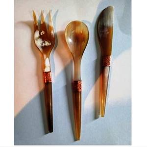 Accesorios Hechos a Mano, Juego de Servidores de Ensalada de Acacia, Ecológicos, Aptos para Lavavajillas, Utensilios para Ensalada, Cocina, Hechos en India - Product Image 1