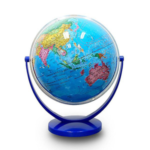Globe terrestre rotatif avec support métallique noir et doré pour l'enseignement de la géographie, l'affichage, la maison, l'école et le bureau - Product Image 5