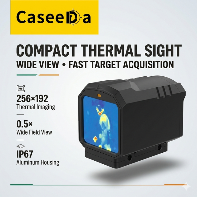 Mini Infrared Thermal Camera 256x192 Portable Thermal Imaging Scope 13mm F0.93 IP67 Durable Thermal Monocular for Hunting