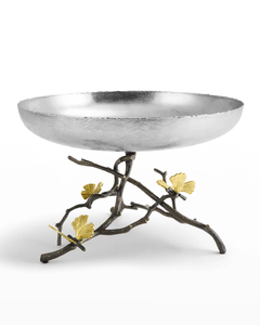 Cuenco de acero único para servir frutas secas, soporte de metal, soporte de hoja de diseñador, tamaño personalizado, cuenco de frutas secas, mesa decorativa - Product Image 2