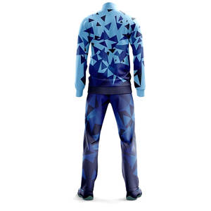 Ensemble de survêtements sur mesure pour hommes Ensemble deux pièces coupe-vent en nylon et polyester avec fermeture éclair Ensemble court de survêtements pour hommes - Product Image 3