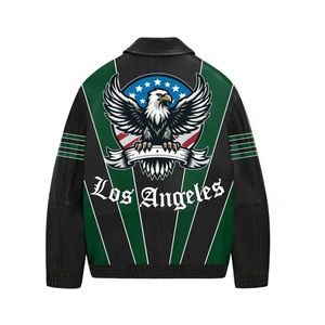 Blouson aviateur en cuir Los Angeles - Product Image 2