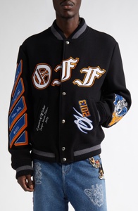 Veste universitaire noire au design esthétique pour hommes, veste de baseball Letterman College, bombardier, veste universitaire chaude pour hommes, vente en gros - Product Image 6