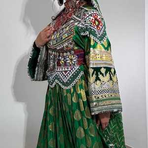 Nueva llegada vestidos de fiesta de boda paquistaníes afganos para mujeres bordado pesado bohemio Vintage vestidos Kuchi afganos mujeres - Product Image 3