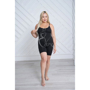 Traje de compresión de cuerpo completo THE TAKE ME DOWN con pantalones cortos, body moldeador sin costuras con jacquard de rosas - Product Image 2