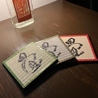 Tapis de style japonais en polypropylène imprimé double face avec caractères Kanji pour mobilier de restaurant, facile à nettoyer, pour salle à manger et usage hôtelier