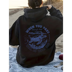 Sudadera Kinitwear para mujer Otoño/Invierno hecha en China sudadera estándar de ocio de un color - Product Image 1