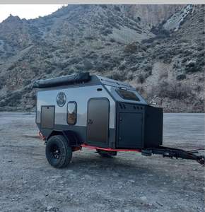 Mini Remolque de Campamento Ligero de Aleación de Aluminio 4x4 con Ducha, Capacidad para 4 Personas, Estilo Moderno, para Viajar a Europa y Estados Unidos - Product Image 5