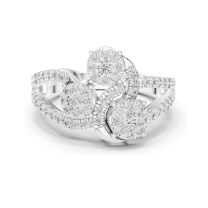 Anillo de Diamante de Laboratorio de 0.778 CT para Mujer, Claridad VVS-VS EF, Oro de 18KT, 14KT, 10KT y Plata 925, Oro Rosa, Amarillo y Blanco - Product Image 2