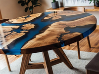 Plateau de table en bois d'acacia poli de luxe |   Décoration intérieure de haute qualité, artisanale, finition design, cadeaux de Diwali, cadeaux de retraite