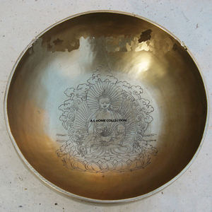 Bol chantant en cuivre plaqué, finition cuivrée, instrument de musique artisanal, bol himalayen pour la méditation - Product Image 4