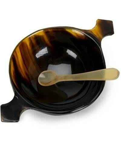 Real Buffalo Horn Bowls Eco-Friendly Natural Color & Black White Classic Party <b>Dinnerware</b> for Hotel Home Use - Product Image 6