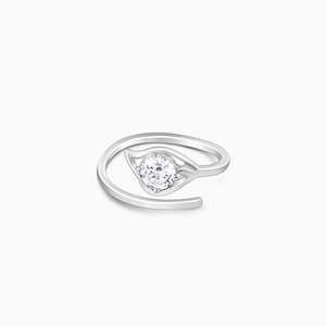 Anillo de plata con diamantes - Product Image 4