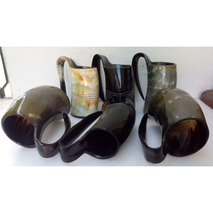 Tazas de vino de cuerno Natural de diseño Vikingo, gres clásico para barras de artículos de Hotel, accesorios de boda - Product Image 2