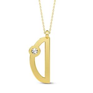 Classic Chic Distinction Lab Grown Diamond Alphabet <b>Initial</b> D Pendant 925 Sterling <b>Silver</b> <b>Silver</b> Plated Women's <b>Necklace</b> Jewelry - Product Image 6
