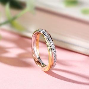ชุดเครื่องประดับเจ้าสาวเงินแท้ทรงกลมเจียระไนสามสี Jeulia Be Together - Product Image 5