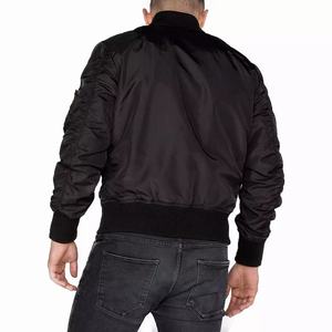 Blouson aviateur surdimensionné coupe-vent pour homme avec poignets côtelés de coupe décontractée et tissu léger pour la mode streetwear - Product Image 2