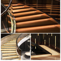 Bande LED intelligente flexible à détection de mouvement pour escaliers, éclairage de marche à LED pour escaliers