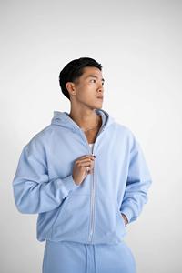 Sweats à capuche pour hommes avec épaules tombantes personnalisé 100% coton sweat à capuche décontracté haute qualité pull oversize polaire à capuche pour hommes - Product Image 6