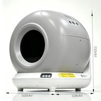 Bac à litière pour chat intelligent à nettoyage automatique WiFi, contrôle des odeurs, contrôle par application, 78L, grand format, en ABS, pour plusieurs chats