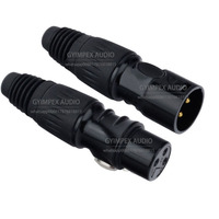 Aiguille en cuivre audio professionnelle de qualité HIFI microphone canon à trois cœurs noir connecteur XLR mâle femelle équilibré XLR3-14