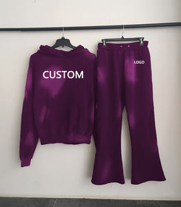 Top corto de algodón para correr, sudadera con pantalones, chándales de invierno de 2 piezas para mujer, chándal de material transpirable para mujer - Product Image 6