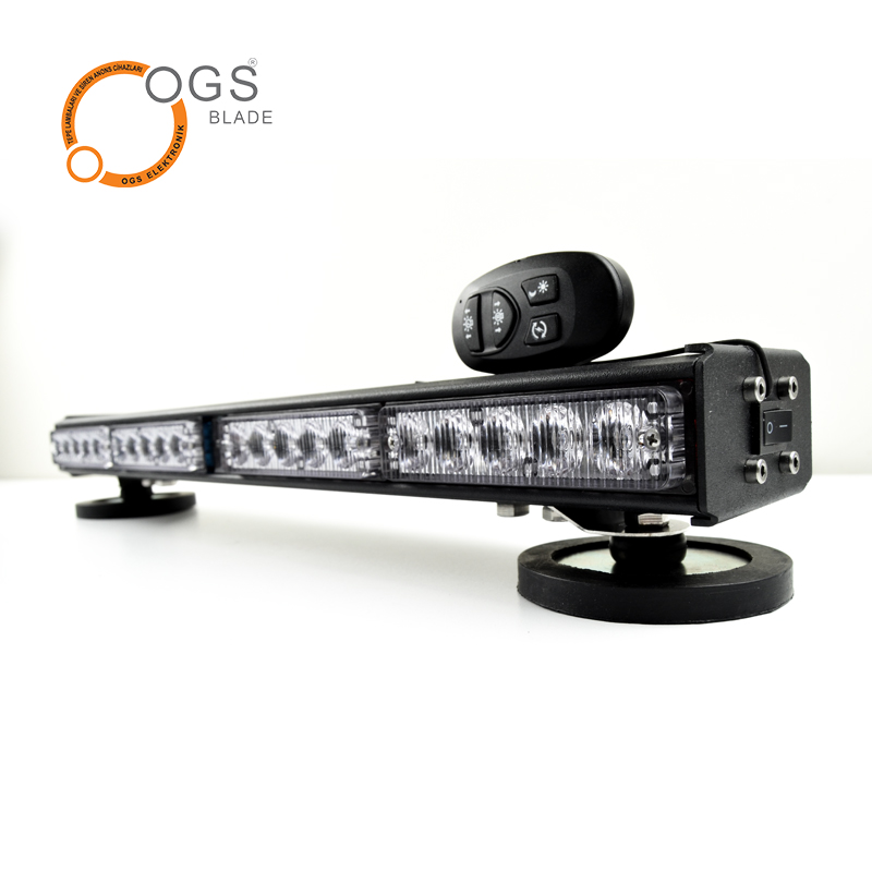 Veicolo di emergenza ambulanza lampeggiante barra luminosa spia ricaricabile 3 W led luce stroboscopica barra luminosa Grill Light