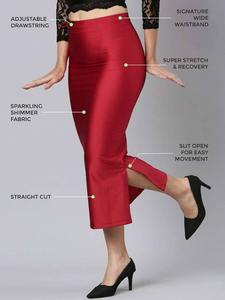 Venta al por mayor de encargo de alta cintura Bodycon falda de las mujeres elástico de punto sirena dobladillo largo lápiz falda - Product Image 3