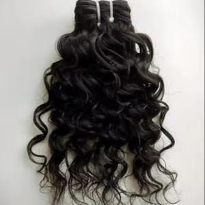Extensions de cheveux indiens vierges Remy, cheveux humains naturels, double trame, mèches tissées à la machine - Product Image 1