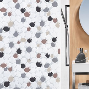 Collezione Spirella Dido, Tenda da Doccia in Tessuto 180 x 200, 100% Poliestere, Multicolore - Product Image 4