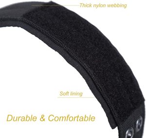 Collar táctico ancho para perros, resistente, con doble hebilla metálica, acolchado, de nailon, para entrenamiento K9, para razas grandes y extragrandes. - Product Image 3