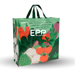 Sac à provisions tissé en PP imprimé sur mesure avec poignées design réutilisable parfait pour la publicité et les achats quotidiens du marché - Product Image 4