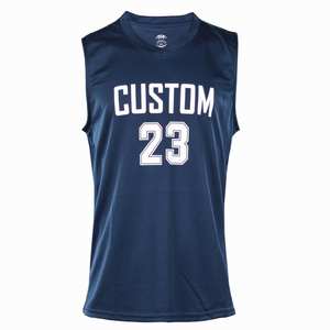 Uniforme de basket-ball pour hommes de haute qualité, respirant, grande taille, manches courtes, jersey pas cher - Product Image 5