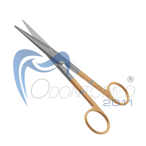 Ciseaux chirurgicaux biseautés Mayo Odontomed 2011 de haute qualité en carbure de tungstène 6 3/4" à extrémités émoussées/droites, personnalisables OEM - Product Image 2