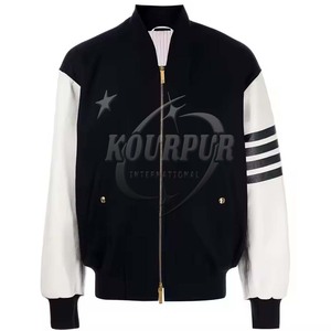 Ropa de calle para hombre 2025, chaqueta universitaria acolchada, cómoda, con cuello levantado, ropa de abrigo informal a la moda con elegancia moderna - Product Image 1