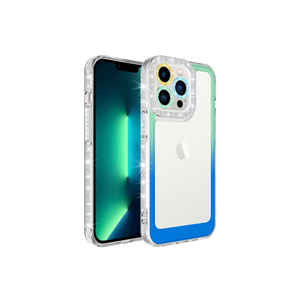 Funda TPU de Lujo con Brillo Degradado Netzy para iPhone 12 Pro, Carcasa Protectora Antigolpes con Recubrimiento para Chicas, Modelos 14 Plus, 13 Pro Max - Product Image 1