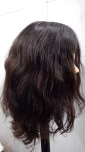 Peluca corta de pelo Remy indio con color de pelo natural - Product Image 3