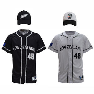 Custom Baseball Jersey Set Adult NZ League Uniform Plus Size Breathable Anti-Bacterial Baseball Training <b>Shirt</b> Trouser Kit - Product Image 2