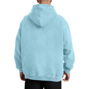 Sweat-shirt tendance et confortable personnalisable de haute qualité pour homme Service OEM Sweat à capuche vieilli - Product Image 3