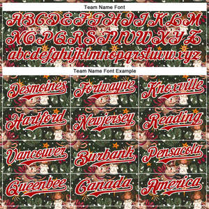 Camiseta de Béisbol Navideña con Diseño Personalizado para Equipos - Product Image 4