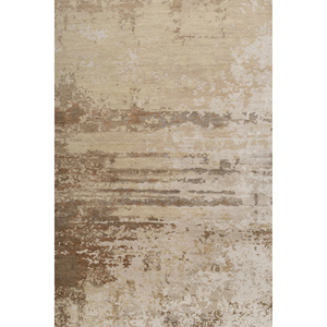 พรมขนสัตว์ผสมไหมถักมือลาย Kavi Ivory ดีไซน์ Chaos Theory ลวดลายคลาสสิกแบบนามธรรม สำหรับบ้าน ห้องนอน รุ่น Teen-Ebsk-9017 หนา 10 มม. - Product Image 3