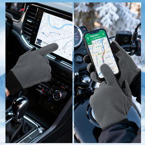 Gants de course en polyester chaud pour hommes Design ergonomique avec surface extérieure respirante et résistante à l'eau - Product Image 4