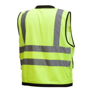 Chaleco de trabajo de seguridad vial con varios bolsillos personalizado Chaleco DE SEGURIDAD reflectante de alta visibilidad Proveedor DE SERVICIOS DE OEM y ODM en EE. UU. - Product Image 3