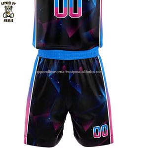 Ensemble de vêtements de sport pour le basketball de haute performance avec tissu à séchage rapide et couleur personnalisée, coutures durables - Product Image 5
