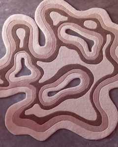 KNOT <b>RUG</b> Irregular Amoeba Shaped <b>Rug</b> Hand-<b>Tufted</b> 100% New Zealand Wool Living Room, Hall Customize Size and Colour Available - Product Image 4