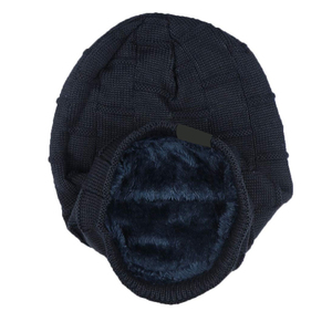 Bonnets tricotés bonnet d'hiver solide hip-hop Snap Slouch Bonnet chapeau pour hommes femmes décontracté bonnet d'hiver pour vêtements de plage fabriqué au Pakistan - Product Image 5