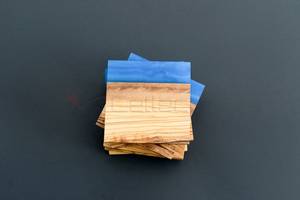 Gloss Finish Resin and Wooden Coasters with Stone Effect Perfect for Restaurants, Hotels,Hospitality Suppliers and Food Service - Product Image 6